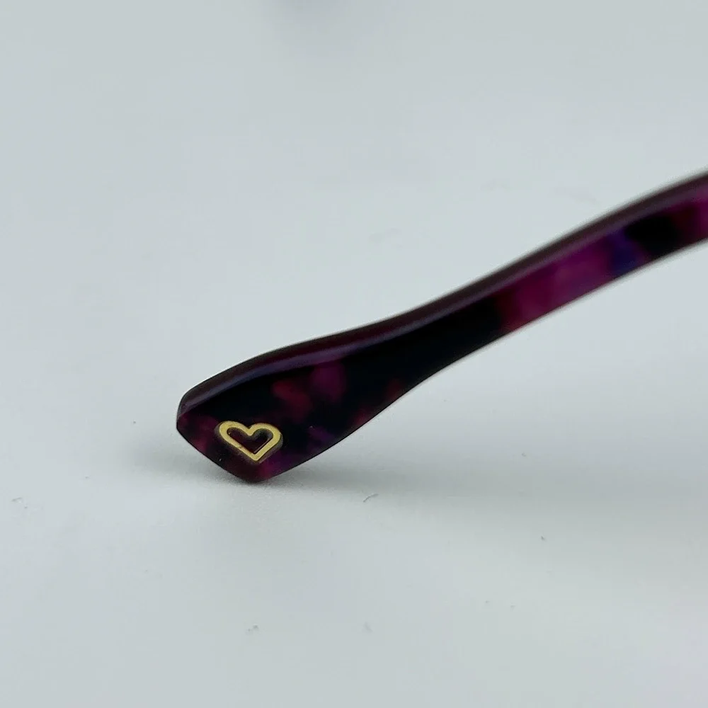 Hard Candy HC37 Pursh Womens Eyeglasses Frame Purple Black Full Rim 53-14-135 mm